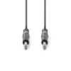 Cablu audio balansat Jack Stereo 6.35 mm tata - 6.35 mm tata 1.5m gri Nedis - imagine 2