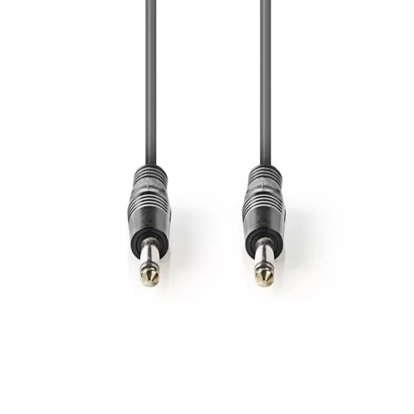Cablu audio Jack Mono 6.35 mm tata - Jack Mono 6.35 mm tata 5m Nedis - imagine 2