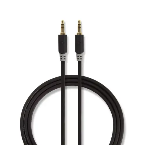 Cablu audio Jack stereo 3.5 mm tata - 3.5 mm tata 1m Nedis