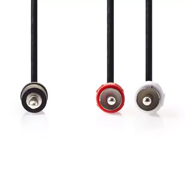 Cablu audio Jack Stereo Nedis 3.5 mm tata - 2x RCA tata 2m - imagine 2