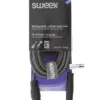 Cablu audio mono XLR 3 pini mama - Jack 6.35 mm tata 3m gri Sweex - imagine 2