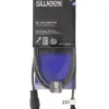 Cablu audio mono XLR 3 pini tata - RCA tata 1.5m gri Sweex - imagine 2