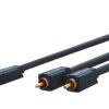 Cablu audio Profesional Jack 3.5 mm - 2x RCA 10m 50ohm OFC cupru dublu ecaranat fara oxigen AWG23 Clicktronic 70471