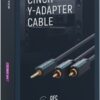Cablu audio Profesional Jack 3.5 mm - 2x RCA 7.5m 50ohm OFC cupru dublu ecaranat fara oxigen AWG23 Clicktronic 70470 - imagine 7