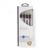 Cablu audio stereo 2x RCA tata - 2x RCA mama 2m antaracit Nedis - imagine 3