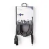 Cablu audio Stereo 2x XLR 3 Pini tata - Jack 3.5 mm tata 3m gri Nedis - imagine 3