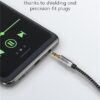 Cablu audio stereo AUX Jack 3.5 mm tata-tata 1m premium extrem de flexibil textil negru Goobay Plus 65273 - imagine 8