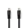Cablu audio stereo DIN 5p tata - 5p DIN tata 3m negru Nedis CAGL20000BK30 - imagine 2