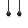 Cablu audio stereo DIN 5p tata - 5p DIN tata 3m negru Nedis CAGL20000BK30