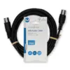 Cablu audio stereo DIN 5p tata - 5p DIN tata 3m negru Nedis CAGL20000BK30 - imagine 3