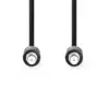 Cablu audio stereo Jack 3.5 mm tata - 3.5 mm tata 1m spiralat negru Nedis - imagine 2