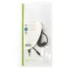 Cablu audio stereo Jack 3.5 mm tata - 3.5 mm tata 1m spiralat negru Nedis - imagine 3