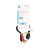 Cablu audio stereo Nedis DIN 5 pini mama - 4x RCA tata 0.2m negru CAGL20475BK02 - imagine 3