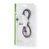 Cablu Audio Stereo Nedis Jack 3.5 mm - 3.5 mm 1m negru - imagine 3
