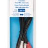 Cablu audio stereo RCA 2 x RCA tata - 2x RCA tata 2m negru VALUELINE - imagine 2