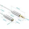 Cablu audio stereo SENTIVUS 1m Jack 3.5 mm tata - 2x 3.5 mm mama SE-AU101-010 - imagine 2
