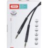 Cablu audio stereo SLIM 2m Jack 3.5 mm - Jack 3.5 mm negru XO-NB-R175B - imagine 2