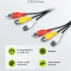 Cablu audio-video Goobay 3x RCA - 3x RCA 1.5m 50380 - imagine 2