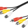 Cablu audio-video Goobay 3x RCA - 3x RCA 1.5m 50380