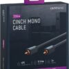 Cablu audio-video Profesional 1x RCA tata-tata 7.5m 75ohm OFC cupru dublu ecaranat AWG24 aurit Clicktronic 70448 - imagine 7