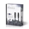 Cablu Balansat Audio XLR 3 Pini tata - XLR 3 Pini mama 15m Gri Nedis - imagine 3