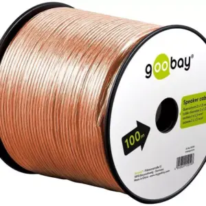 Cablu boxe 2x1.5mm transparent CCA Goobay 15019