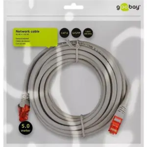 Cablu CAT6 patch UTP gri 10m CCA Goobay