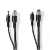 Cablu coaxial de securitate CCTV RG59 20m BNC 2.1x5.5mm Nedis