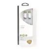 Cablu coaxial Nedis F tata - F tata 2m alb cupru dublu izolat - imagine 3