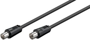 Cablu COAXIAL TV antena 70DB Dublu ecranat mama-tata 0.5m 11509 Goobay