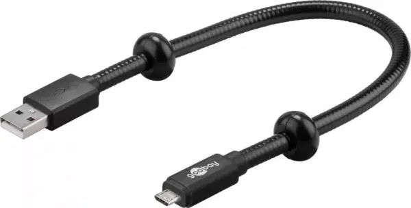 Cablu date micro USB Schwanenhals Goobay - imagine 2