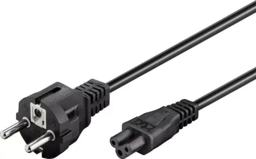 Cablu de alimentare 1.8m conector tip F CEE 7/7 la priza C5 10A laptop Goobay