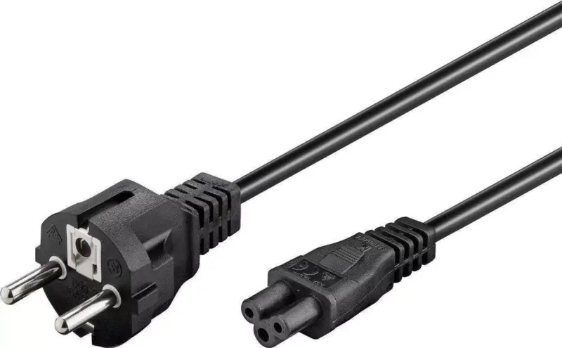 Cablu de alimentare 1.8m conector tip F CEE 7/7 la priza C5 10A laptop Goobay