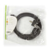 Cablu de alimentare 3x1.5mm Schuko tata cotit - IEC-320-C13 2m negru cupru 10A Nedis - imagine 3