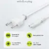 Cablu de alimentare cu 2-pin Euro 5m alb 2x0.75 mm2 cu priza C7 pentru aparate electronice 93988 Goobay - imagine 2