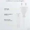 Cablu de alimentare cu 2-pin Euro 5m alb 2x0.75 mm2 cu priza C7 pentru aparate electronice 93988 Goobay - imagine 3