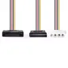 Cablu de alimentare intern SATA 15-pin tata - Molex mama + SATA 15-pin mama 0.15m Nedis - imagine 2