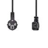 Cablu de alimentare PC 10m cotit Schuko tata cotit - IEC-320-C13 90grade negru Nedis - imagine 2