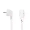 Cablu de alimentare PC Schuko tata cotit - IEC-320-C13 5m alb Nedis