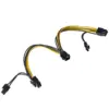 Cablu de alimentare PCI-E 6pin mama - PCI-E 8pin mama x2 0.15m pentru placa video AKYGA AK-CA-55 - imagine 2