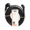Cablu de alimentare Schuko tata cotit - IEC- 320-C13 cotit 10m 3x1mm2 cupru negru Nedis CEGL10020BK100 - imagine 3