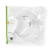 Cablu de alimentare Schuko tata cotit - IEC-320-C5 2m 3x0.75mm2 10A alb Nedis - imagine 3
