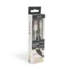 Cablu de date 2in1 iPad iPhone Lightning +Micro USB 1m 1A alb delight - imagine 4