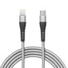 Cablu de date Apple iPhone lightning - USB Type C 2m 2A gri panzat delight