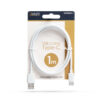 Cablu de date/incarcare USB-USB Type C alb 1m delight 55550WH-1 - imagine 2