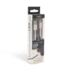 Cablu de date iPhone lightning 1m argintiu cu iluminare LED rosu delight - imagine 4