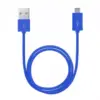 Cablu de date micro USB invelis material plastic diferite culori 1m Delight - imagine 2