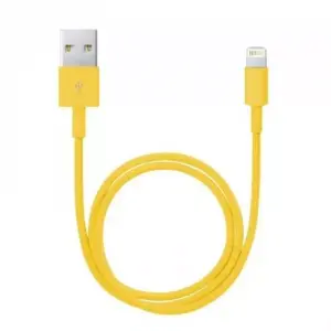 Cablu de date pentru iPhone 5 iPhone 6 invelis textil diferite culori 1m Delight