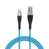 Cablu de date si incarcare iPhone lightning invelis siliconic 1m 2A Delight - imagine 2