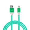 Cablu de date si incarcare iPhone lightning invelis siliconic 2m 2A Delight - imagine 3